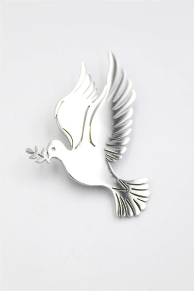 Genel Markalar LitaeTrend Çelik Güvercin Broş - Gümüş