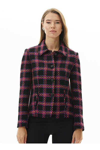 Selen Standart Fuşya Kadın Ceket 25KSL1556