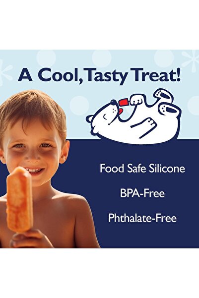 COOYA Popsicle Molds Silicone Ice Pop Mold for 6 Pieces, BPA Free, Homemade Frozen Dessert