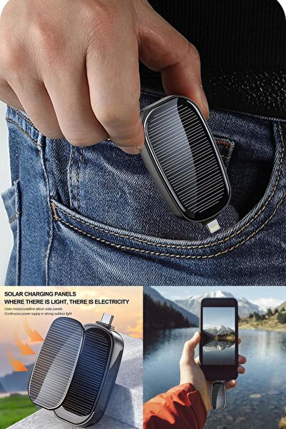 Yu Su Tools Hafif Taşınabilir Solar Powerbank Cep Boyutunda Enerji ile Her Za...