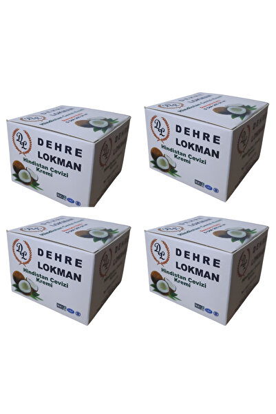 Dehre Lokman كريم العناية بالبشرة بزيت جوز الهند 80 جرام × 4 قطع
