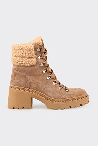 Elle Shoes Naturel Deri Kadın Günlük Bot