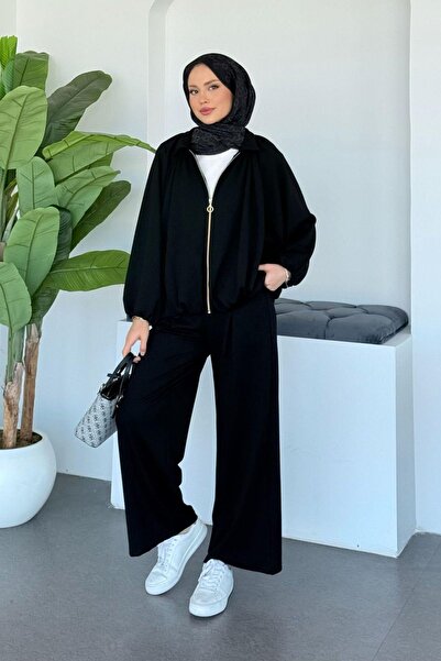 Hazamoda بدلة تودور مودال باللون الأسود