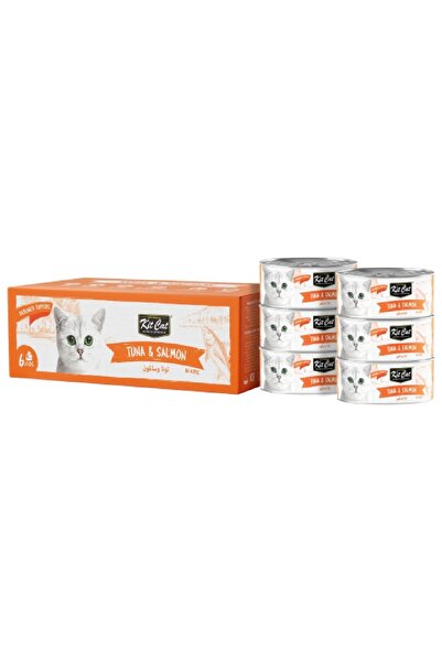 Kit Cat كت كات علب متعددة تونا منزوع العظم مع السالمون 50x6غ