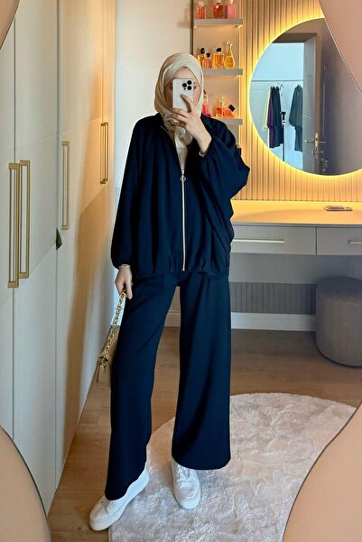 Hazamoda بدلة تودور مودال باللون الأزرق الداكن