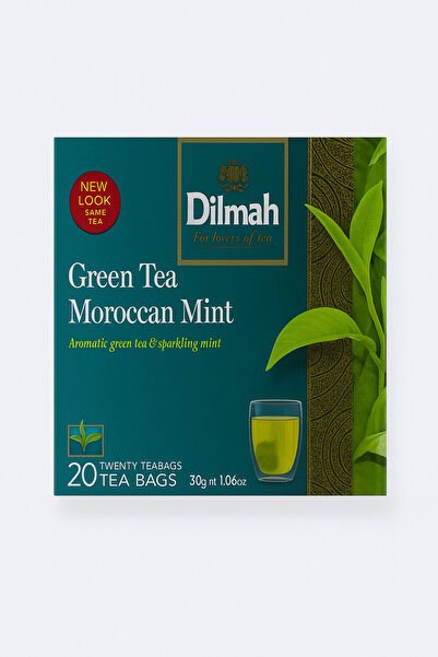 Dilmah Green Tea Moroccan Mint – Nane Aromalı Yeşil Çay (20 Poşet)