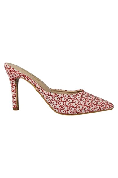 Ego Mule Shoes, textile with Gu-CI monogram embroidery, red, EU 36