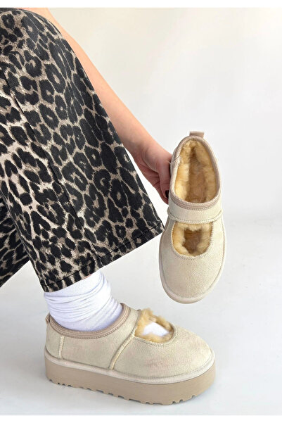 alluria Μπότες Carren Beige Suede