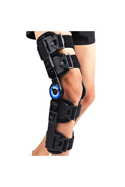 fulina Post Op Knee Brace, Hinged ROM Knee Brace for Recovery Stabilization, ACL, MCL and PCL Injury, Adjus