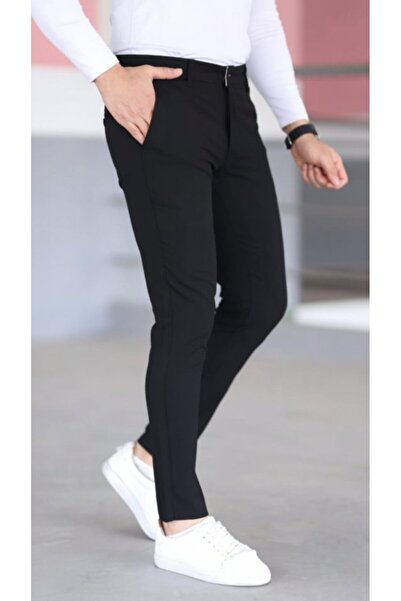 JANES Men's Slim Fit Stretch Fabric Gabardine Trousers