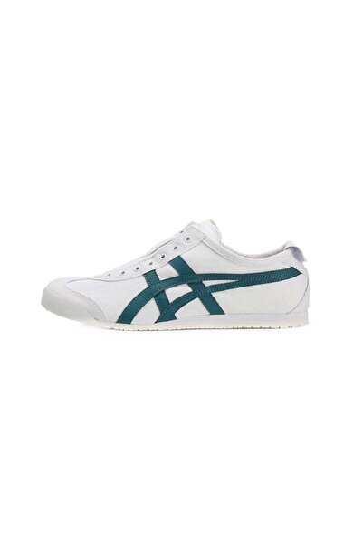 Onitsuka Tiger MEXICO 66 Slip-On Canvas Casual Athlesiure Shoes White/Spruce Green