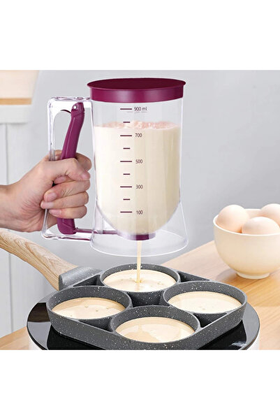 Generic * A batter dispenser used to prepare and dispense batter for pancakes, cupcakes, crepes, muffins and other baked goods.