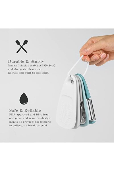 COOYA Kitchen Gadgets Set 5 Pieces, Stackable Cooking Tools Space Saving for Small Kitchen, Accessories