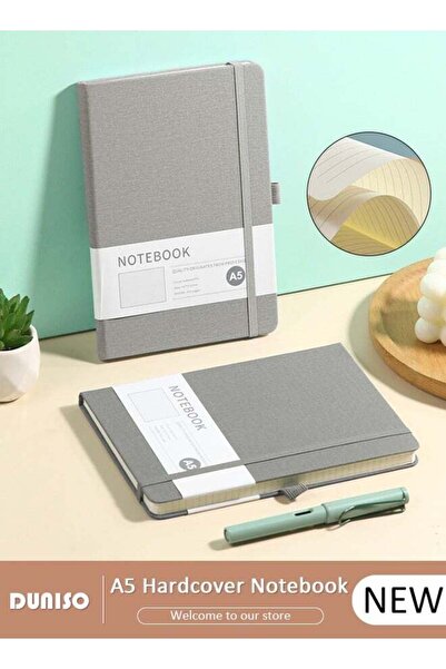 Generic Lined Journal Notebooks, A5 200 Pages Hardcover Journal Notebooks with Ribbon Bookmark and Pen Loop,