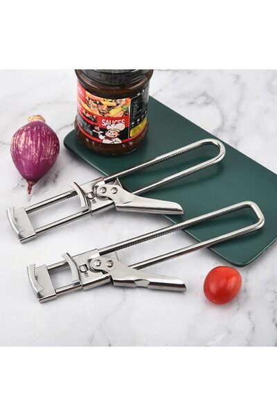 COOYA Adjustable Multifunctional Stainless Steel Can Opener Jar Opener for Weak Hands,Jar Lid Opener