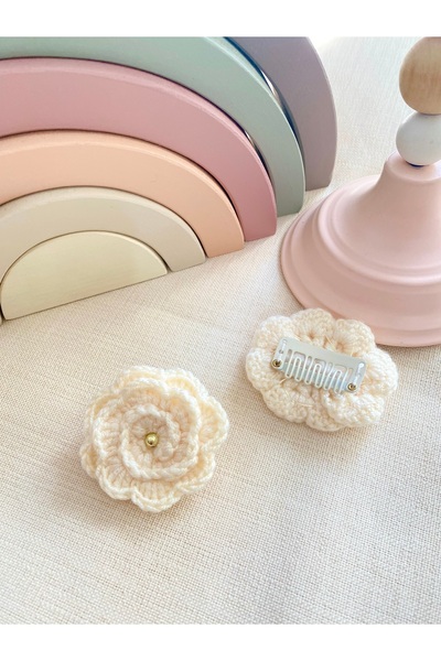 Derinkids Krem Saçsız Bebek Tokası