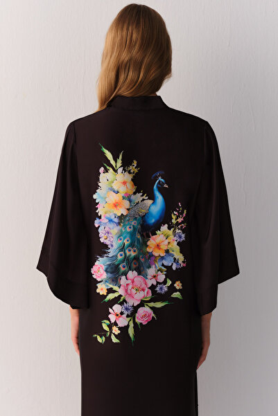 SUWEN Αιθερέλαιο μακρύ φόρεμα