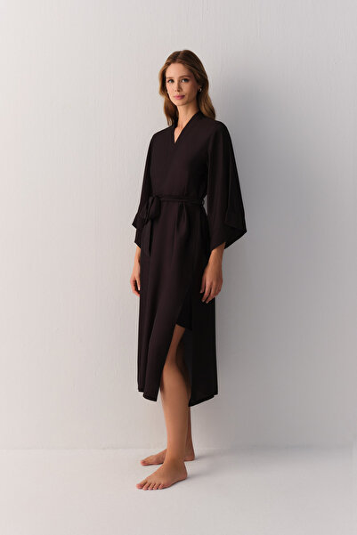 SUWEN Αιθερέλαιο μακρύ φόρεμα