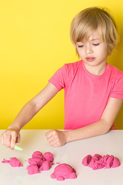 Haenyeo Kiddo Natural Kinetic Sand 1000Gr with Bucket and 12 Molds as a Gift