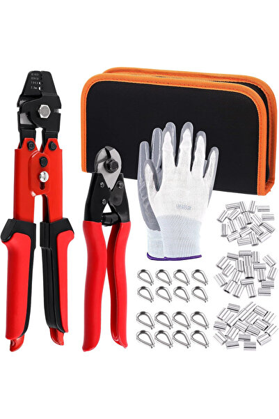OEM 84-piece cable crimping kit, cutting pliers and crimping pliers