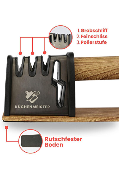 OEM 3-stage knife sharpener with ceramic stone