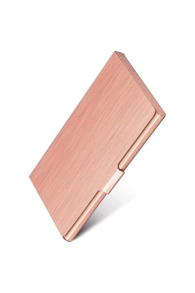 COOYA Slim Business Card Case for Men & Women, Professional Stainless Steel Business Card Holders