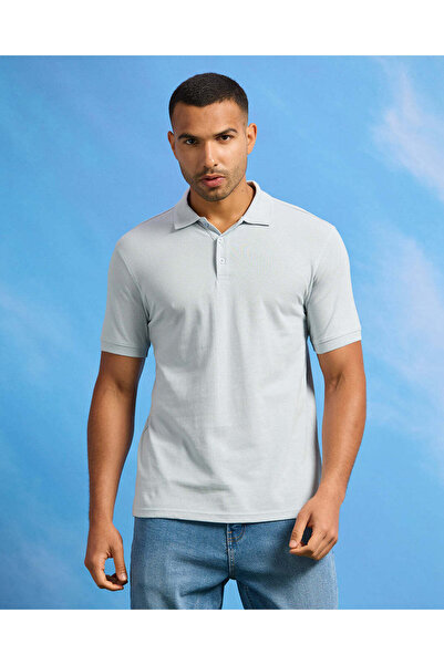 REDTAG Men Blue Basic Polo Shirt