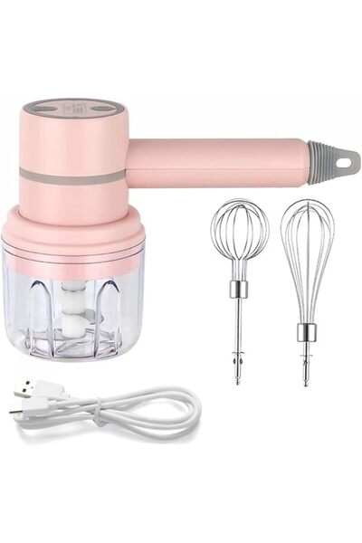 COOYA Hand Mixer Cordless Electric Blender，For Mixing Eggs, Whipping Cream, Chopping Garlic