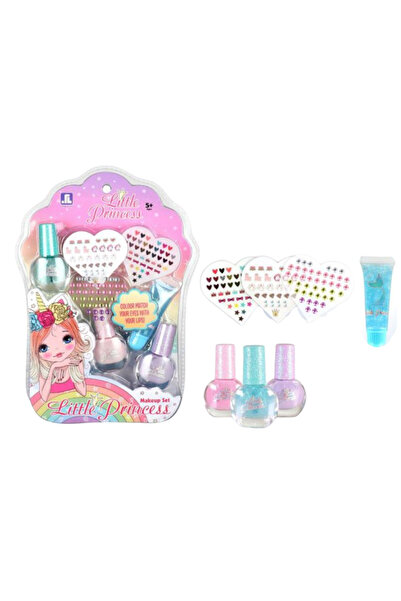 Krista Set manichiură Mică Prințesă cu luciu de buze, gene și oje