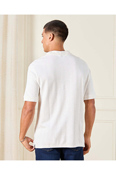 REDTAG Men White Polo Shirt