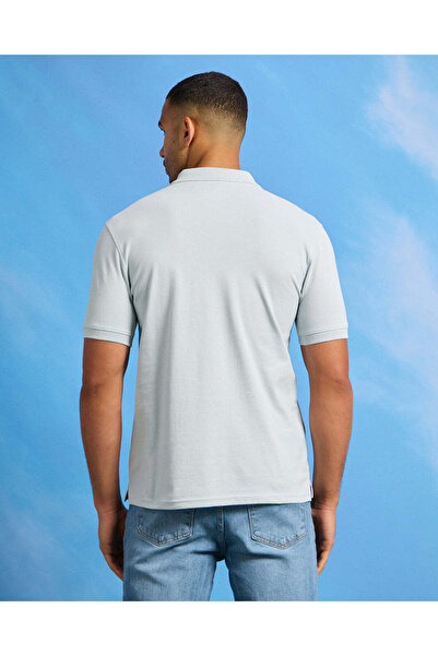 REDTAG Men Blue Basic Polo Shirt