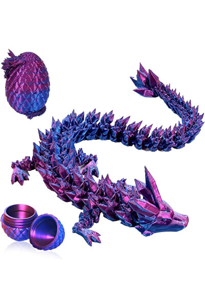 OEM 3D realistic toy dragon egg, purple