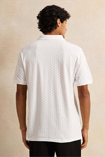 REDTAG Men White Polo Shirt