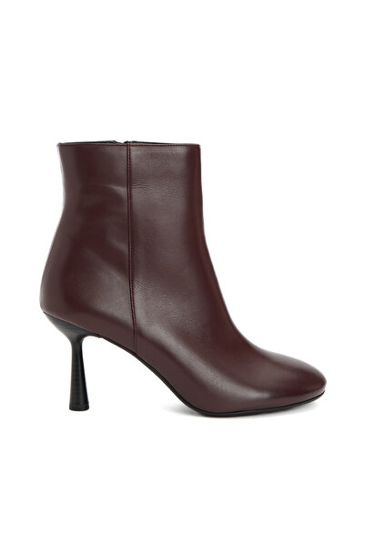 Dıvarese Bordo Kadın Deri Bot