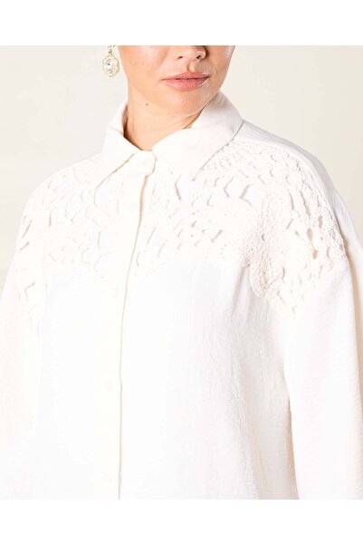 REDTAG Women Ivory Embellished Blouse
