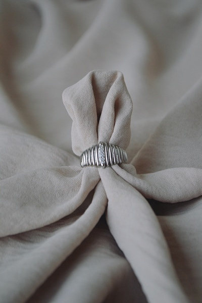 Sunday Hugs خاتم الأمالفي - فضي