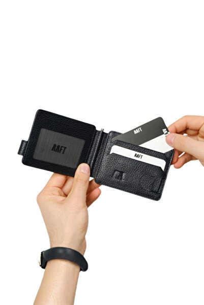 MFT Leather Design Genuine Leather Men's Wallet with Pull Tab | 3115 Flother Black