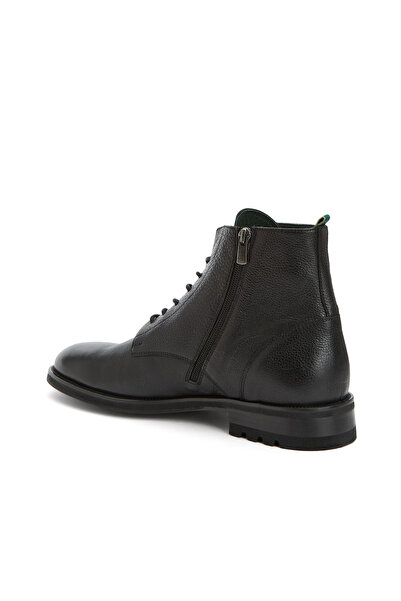 George Hogg Siyah Baskılı Erkek Deri Bot
