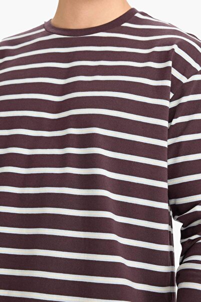 DeFacto Loose Fit Crew Neck Sweatshirt F7758Ax25Au