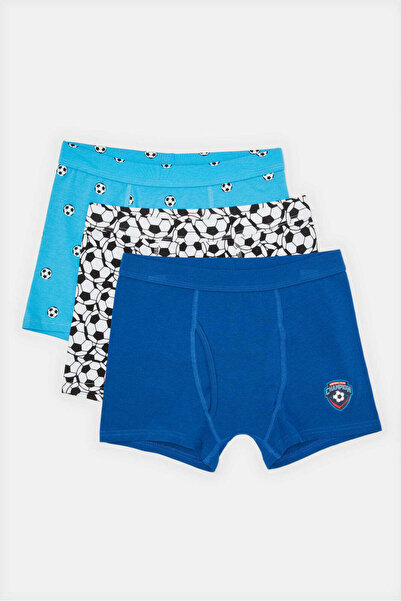 REDTAG Senior Boys Assorted Printed And Solid Boxer Brief (Pak of 3)