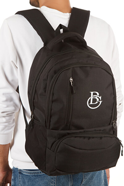 GreandBags Unisex Black School and Backpack Waterproof Bag