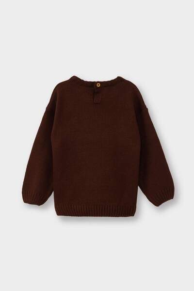 DeFacto Erkek Bebek Ayı Baskılı Triko Kazak G3358A525WN