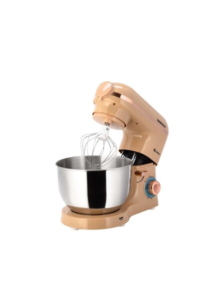 Daewoo Mixer with bowl DHM200MGC, 2000 W, 5.5 l, chopper accessory, chopping 1.2 kg/min, Cream