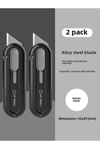 Choice 2 Pack 5 pcs Utility Knife Box Cutters Retractable Sharp Cartons Letter Opener Cardboard Razor Knife