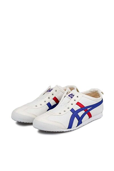 Onitsuka Tiger MEXICO 66 Slip-On Canvas Casual Colorblock Sneakers Shoes White/Red /Blue/Gold