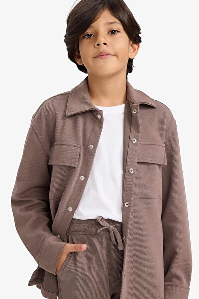 DeFacto Boy's Polo Collar Jacket G3750A825Au