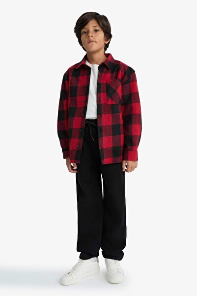 DeFacto Erkek Çocuk Standart Paça Pelüş Astar Jogger Pantolon F1976A825WN