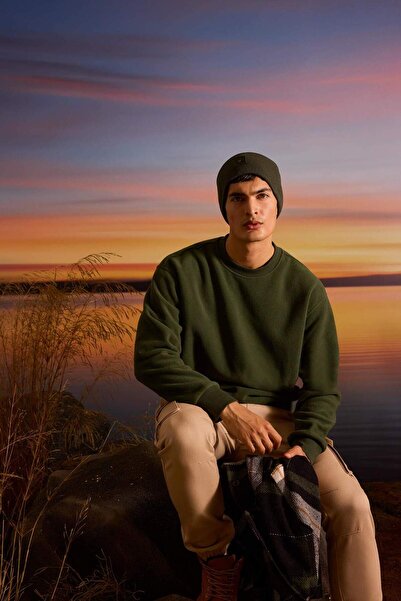 DeFacto Φούτερ Relax Fit με λαιμόκοψη ποδηλατικού τύπου F3685AX25WN