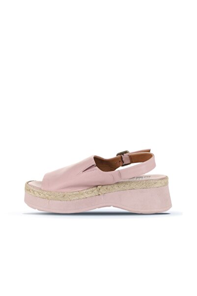 Bueno Shoes Dusty Rose Leather Women's Flat Sandals 01Wy8208