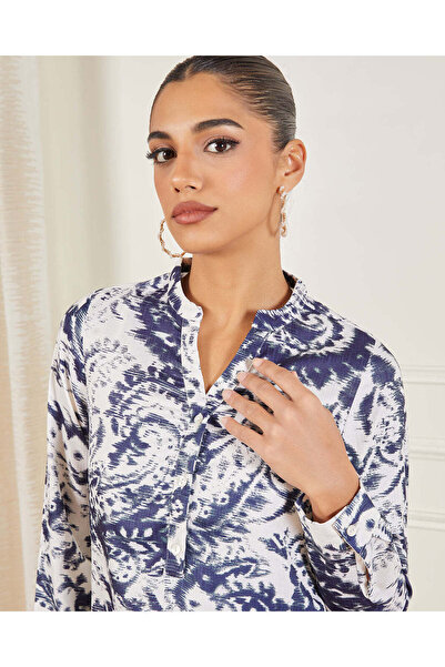 REDTAG Women White Printed Casual Blouse